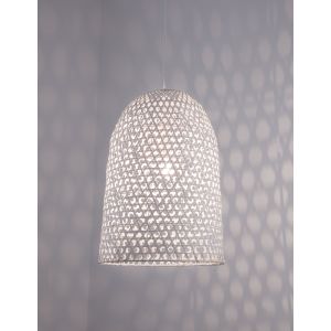 AURORA White Bamboo White Fabric Wire &