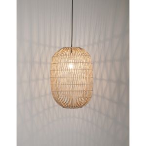 MELODY Natural Ratan Black Fabric Wire &