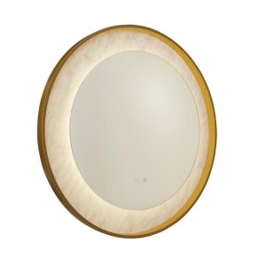 LUXO bathroom mirror goud met marmer