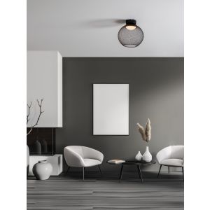 Kinetic Matt Black Metal & Acrylic LED