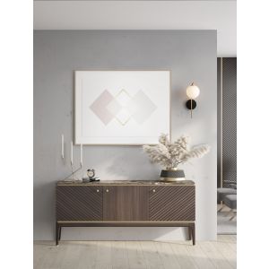 Savoy Satin Gold & Matt Black Metal Whit