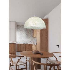 Lalu Sandy White Glass Fibre LED E27 1x