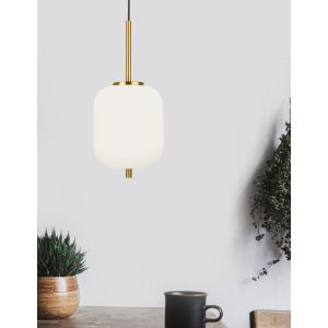 LATO Opal Glass Antique Brass Metal Blac