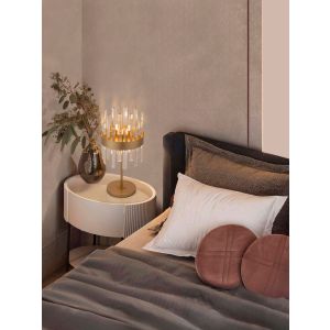 Crown Satin Gold Metal Clear Crystal (20