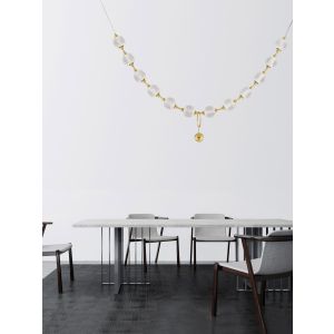 BRILLANTE Gold Aluminium & Clear Glass L