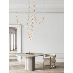 BRILLANTE Gold Metal & Crystal LED 10 x