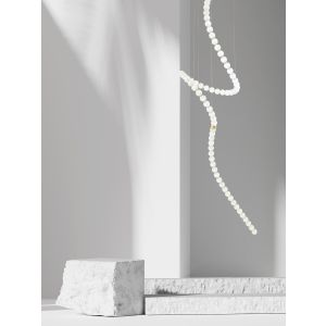 PERLA Gold Metal & Opal Glass LED 207 Wa