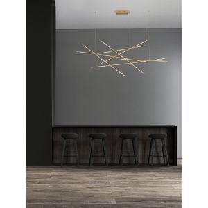 RACCIO Brass Gold Metal & Acrylic LED 92