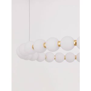 PERLA Gold Metal & Opal Glass LED 54 Wat