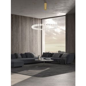 PERLA Gold Metal & Opal Glass LED 72 Wat
