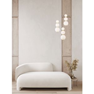 FLEA Pendant Light Gold & Opal White Acr