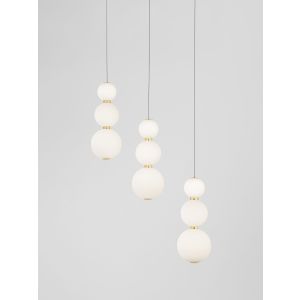 FLEA Pendant Light Gold & Opal White Acr