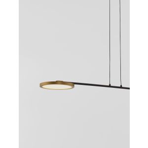 SCOPE Pendant Light Black & Gold LED 13.