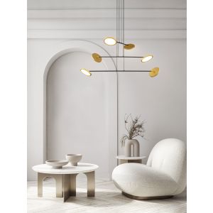 SCOPE Pendant Light Black & Gold LED 37.