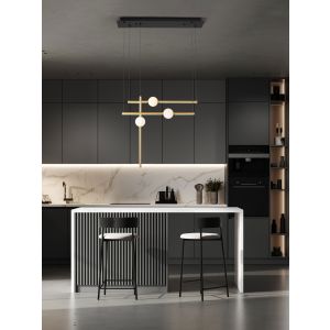 ACROBAT Pendant Light Black & Gold LED 4