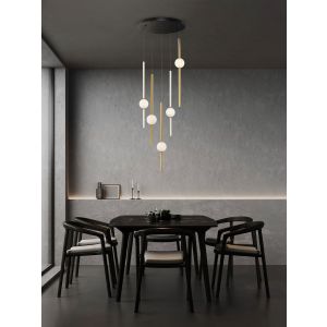 ACROBAT Pendant Light Black & Gold LED 6