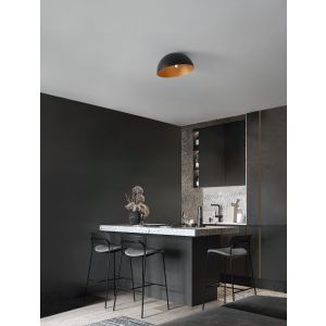 Gea Sandy Black & Inner Gold Metal LED