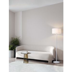 Sibnia Sandy White Metal & Fabric LED E