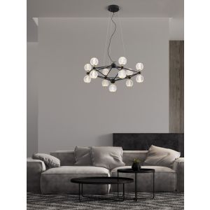 BELINDA Black Aluminium & Acrylic LED 54
