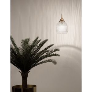 MOND Satin Gold Metal Clear Glass LED E1