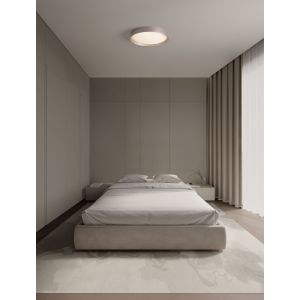 LUTON Coffee Brown Aluminium Matt White