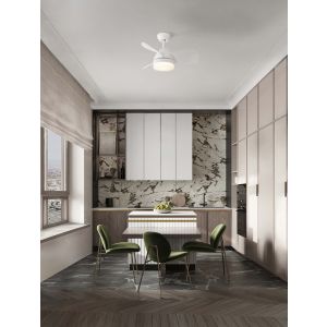 Nerina Matt White Metal & Abs White Colo