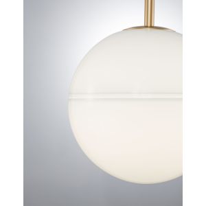 CANTONA White Opal Glass Brass Gold LED