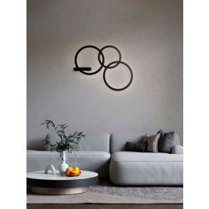 Lyb Sandy Black Aluminium & Acrylic LED