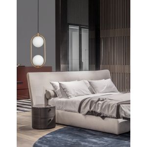 OBITAR Opal Glass Brass Gold Metal LED G