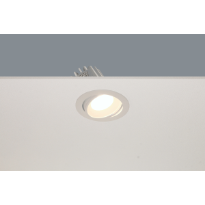 Plafondinbouwspot DL 1210WH, 2700K wit