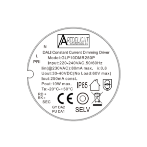LED driver GLP 10W 250mA DALI dimbaar