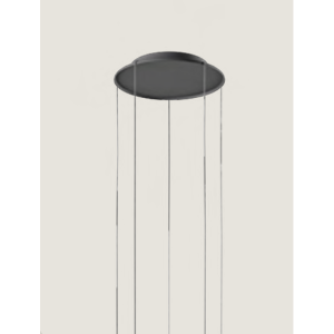 Conopy 5 lights round large black