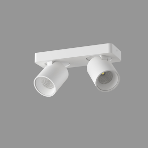 PL wit 2-lichts spot IP20 LED 2x6W 2700K