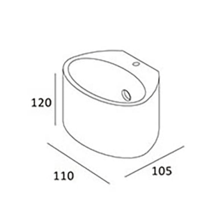 WL gips 1l "Plaster" rond 10,5x10,5x12cm