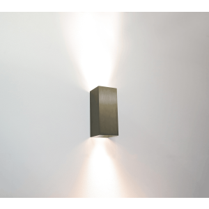 WL licht brons 2l "Dante" up/down 6,6x6,