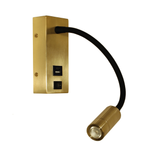 WL goud +USB "Easy" 3W LED 3000K 180lm