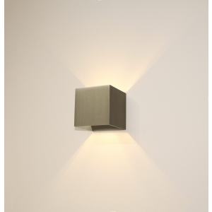 WL licht brons 1l "Gymm" kubus 10x10x10c