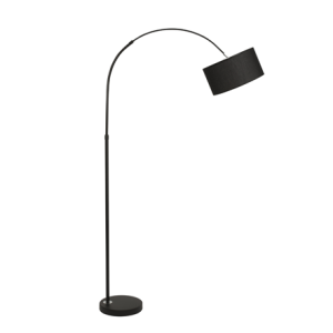 SAMA Black Fabric Shade Black Aluminium