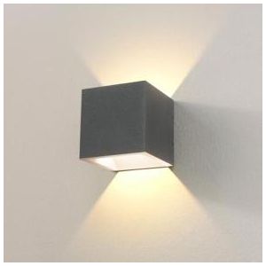 Wandlamp WLC grafiet IP54 LED 6W 2700K d