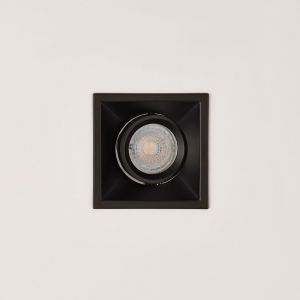 Slim Trim Square Adjustable, GU10, Black