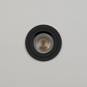 Zelda Round IP65 FR, GU10, Black