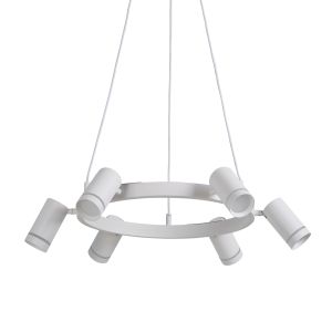 Laser 6 Pendant, GU10, Sand White