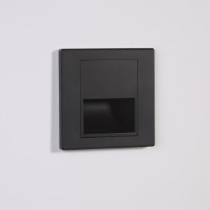 Steplight, 1.5W 3000K, Recessed, Black