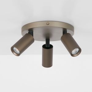 Ciara Mini Triple GU10 Spotlight, Bronze