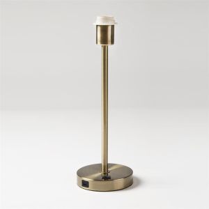 EU Olympia Table USB, E27, Antique Brass
