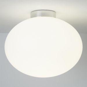 Blob Flush Medium, E27, White Glass & Po