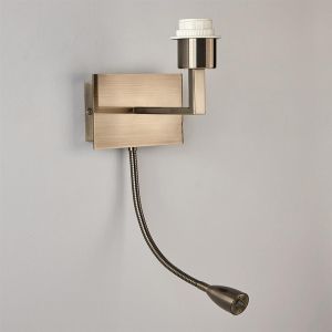 Pimlico Reader, E27, Antique Brass