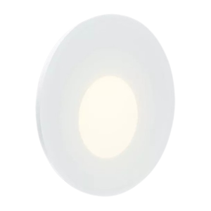 WALL 68R GLASS rond wit