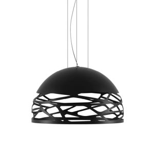 Kelly Small Dome 50 3xE27 mat zwart