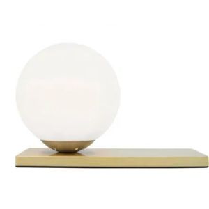 JULIET Opal Glass Brass Metal Base LED E